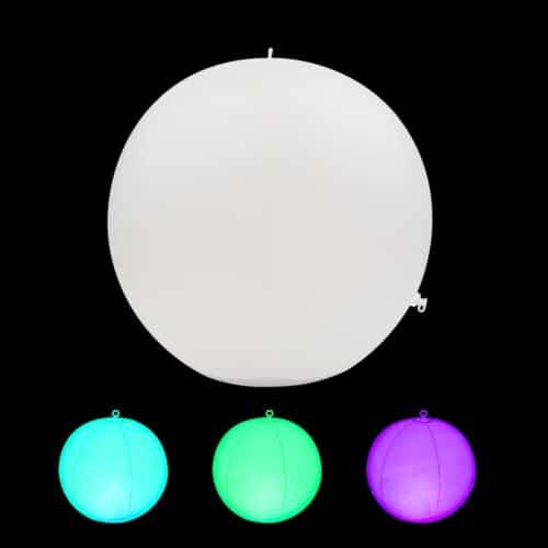 bola led con energía solar