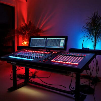 consola de diseño de iluminación
